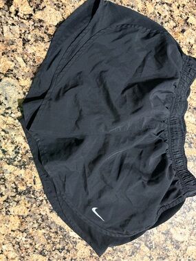 Nike Black Running Shorts with Reflective Swoosh medium